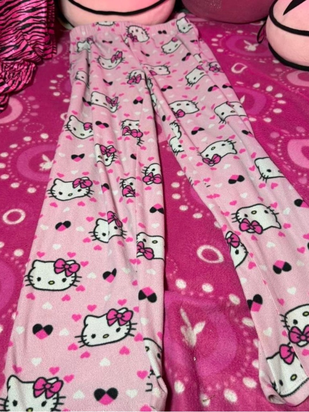 Pink Soft Hello Kitty Pajama Pants Size Small